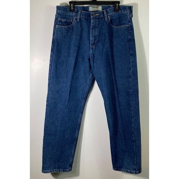 Mens Wrangler Authentics Cotton Blue Jeans 36 x 30 - Picture 1 of 5